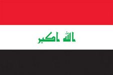 Graphic showing Iraq flag