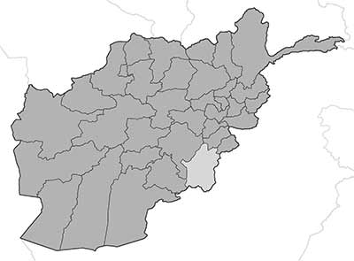 Map of Paktika Province