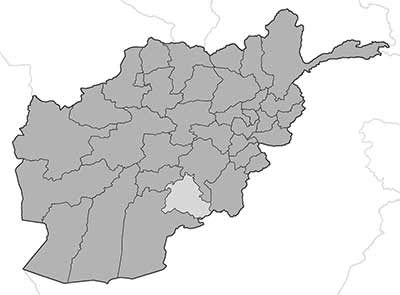 Map of Zabul Province