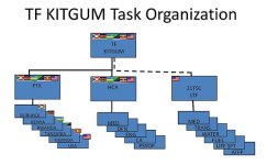 Graphic showing diagram of TF KITGUM Task Organization