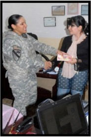 Graphic showing a Kirkuk City micro grant recipient 1