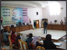 Graphic showing Kirkuk Women's Seminar 1