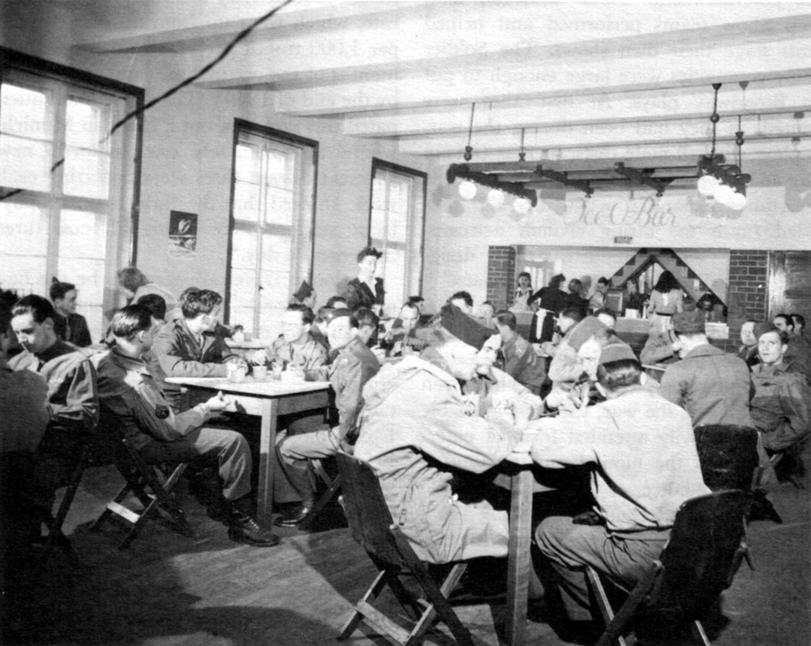 ICE CREAM PARLOR, intended to boost morale during redeployment and readjustment.