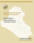 SIGIR January 30, 2009 Quarterly and Semiannual Report to Congress - Cover