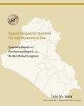 SIGIR July 30, 2009 Quarterly and Semiannual Report to Congress - Cover