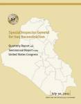 SIGIR July 30, 2011 Quarterly and Semiannual Report to Congress - Cover