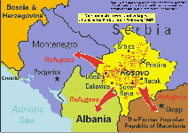 Towns and Villages Attacked by Serbs