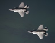 F-35B Joint Strike Fighter (JSF) aircraft during a formation flying qualities test