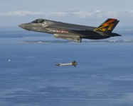 F-35B Lightning II during a 500-pound GBU-12 Paveway II laser-guided weapon separation tes