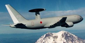 First flight of a JASDF E-767