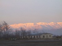 View of Hindu Kush mountains fomr Bagram Airfield