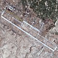 Space Imaging's IKONOS satellite one-meter resolution image of the Bagram Airfield in Afghanistan.