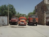 Old emergency vehicles
of the Kabul International Airport fire-fighting section