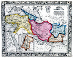 1860 Afghanistan Map