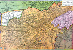 1886 Afghanistan Map