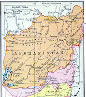 1920 Afghanistan Map