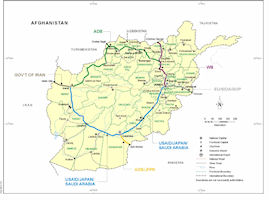 2002 Afghanistan Highway Map