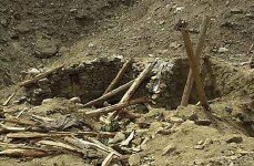 Bombed-out building in the eastern Shahi Khot valley believed to have been occupied by Taliban and Al Qaeda forces