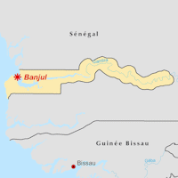The Gambia Map