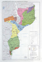 Mozambique Map - Ethnic 1975