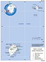 So Tom e Principe Map