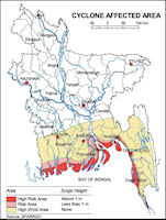 Bangladesh Cyclone Hazard Map