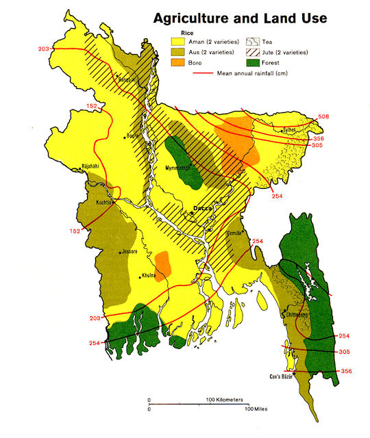 Bangladesh Agriculture Map