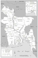 Bangladesh Administration Map 1988