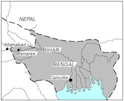 Bengal History Map - 1772