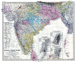 Bengal History Map - 1877