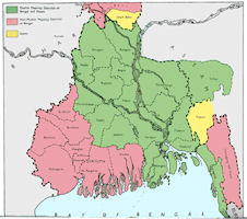 Bengal History Map - Religion 1941