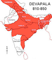 Bengal History Map - 850