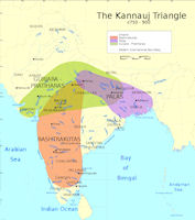 Bengal History Map - 900