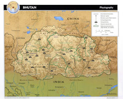 Bhutan Map