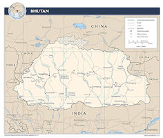 Bhutan Map