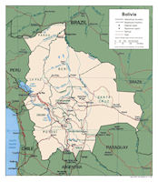 Bolivia Map Administrative