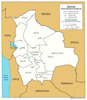 Bolivia Map Administrative
