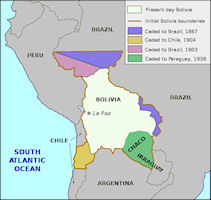Bolivia History Map