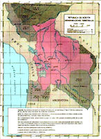 Bolivia History Map