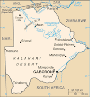 Botswana Map