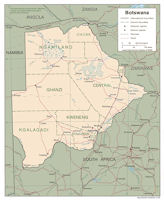 Botswana Map