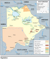 Botswana Map