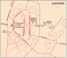 Botswana Map