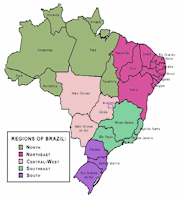 Brazil Map - Regions