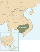 Cambodia Location Map