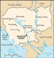 Cambodia Small Map