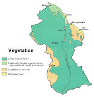 Guyana Map