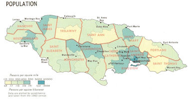 Jamaica Map