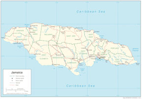 Jamaica Map