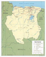 Suriname Map